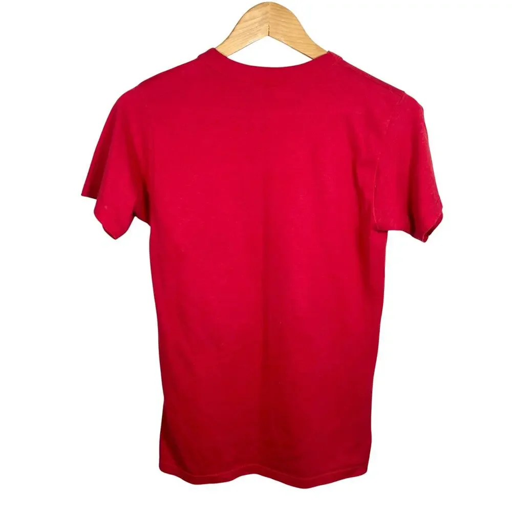 Vintage 70's Champion Red Shelby State Community College Single Stitch Shirt - Picture 2 of 6
